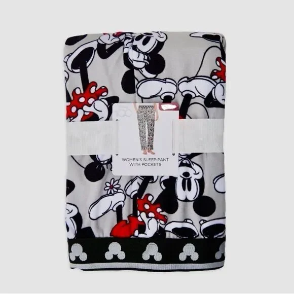 Disney Women's Mickey Mouse Plush Sleep Lounge Pants Size M - Picture 6 of 6
